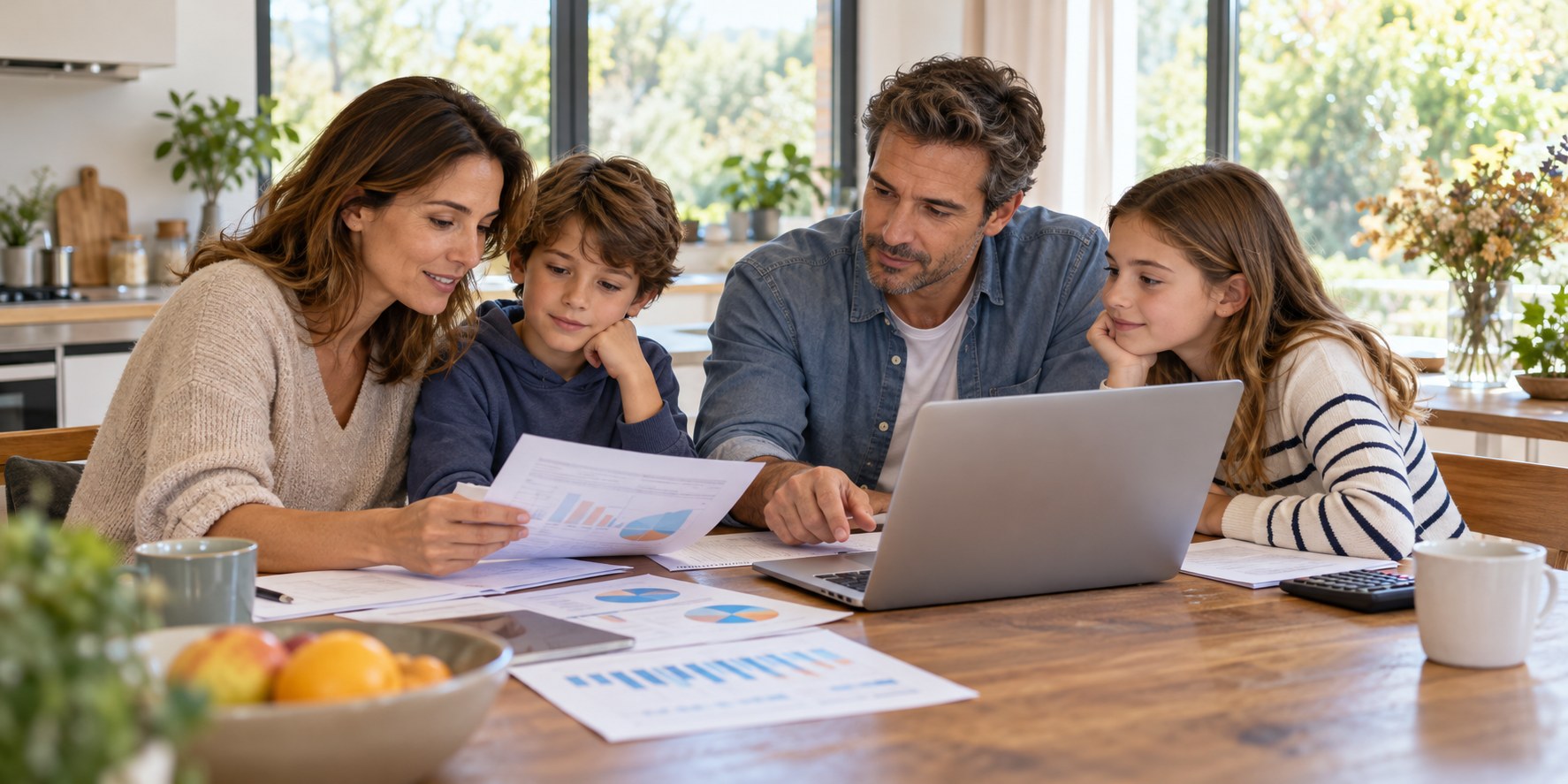 Analyse des contrats famille et des options enfants.